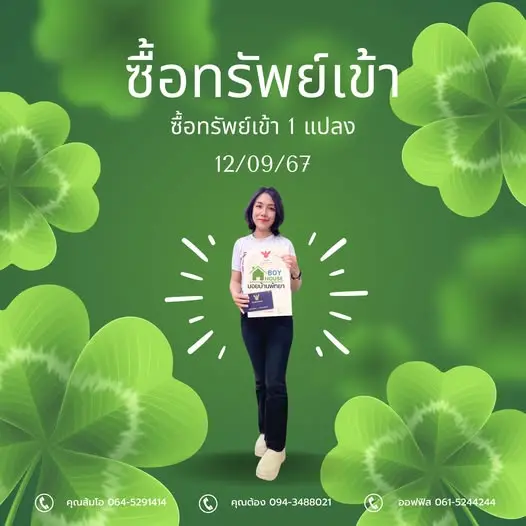 ซื้อทรัพย์เข้า 1 แปลง